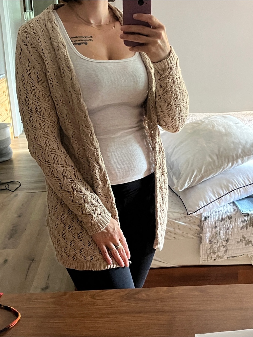 Crochet duster sweater